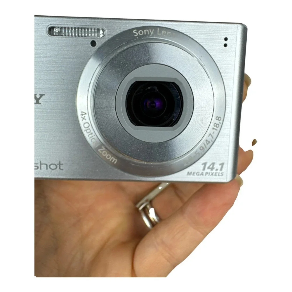 Sony Cyber-Shot DSC-W610 Digital Camera Silver 14.1 MP New Battery 4X Zoom